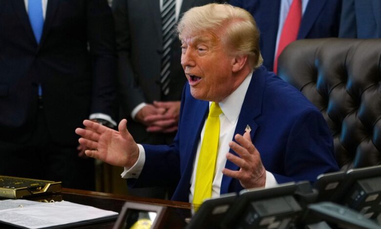 Trump anuncia planes para construir un paseo a su nombre en Washington, cerca de un monumento emblemático Trump anuncia planes para construir un paseo a su nombre en Washington, cerca de un monumento emblemático
